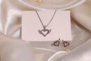 Fluttery Heart Pendant Set