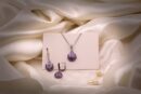 Royal Mosaic Teardrop Pendant Set