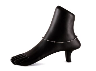 Minimalist Beaded Shimmer Anklet