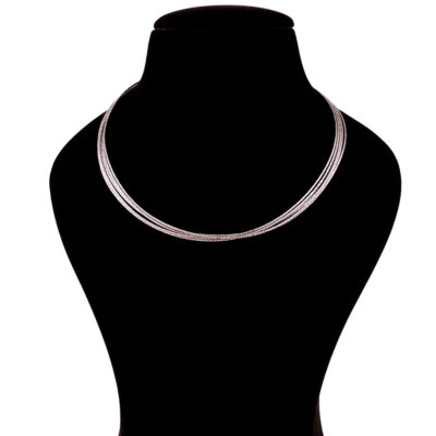 Multi-Strand Shimmering Liquid Chain Necklace