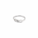 Elegant Infinity Knot Zirconia Ring