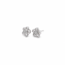 Floral Cubic Zirconia Stud Earrings