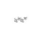 Floral Cubic Zirconium Stud Earrings