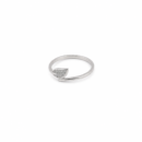 Glimmering Leaf Bypass Ring