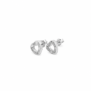 Heart Shaped Cubic Zirconium Earrings