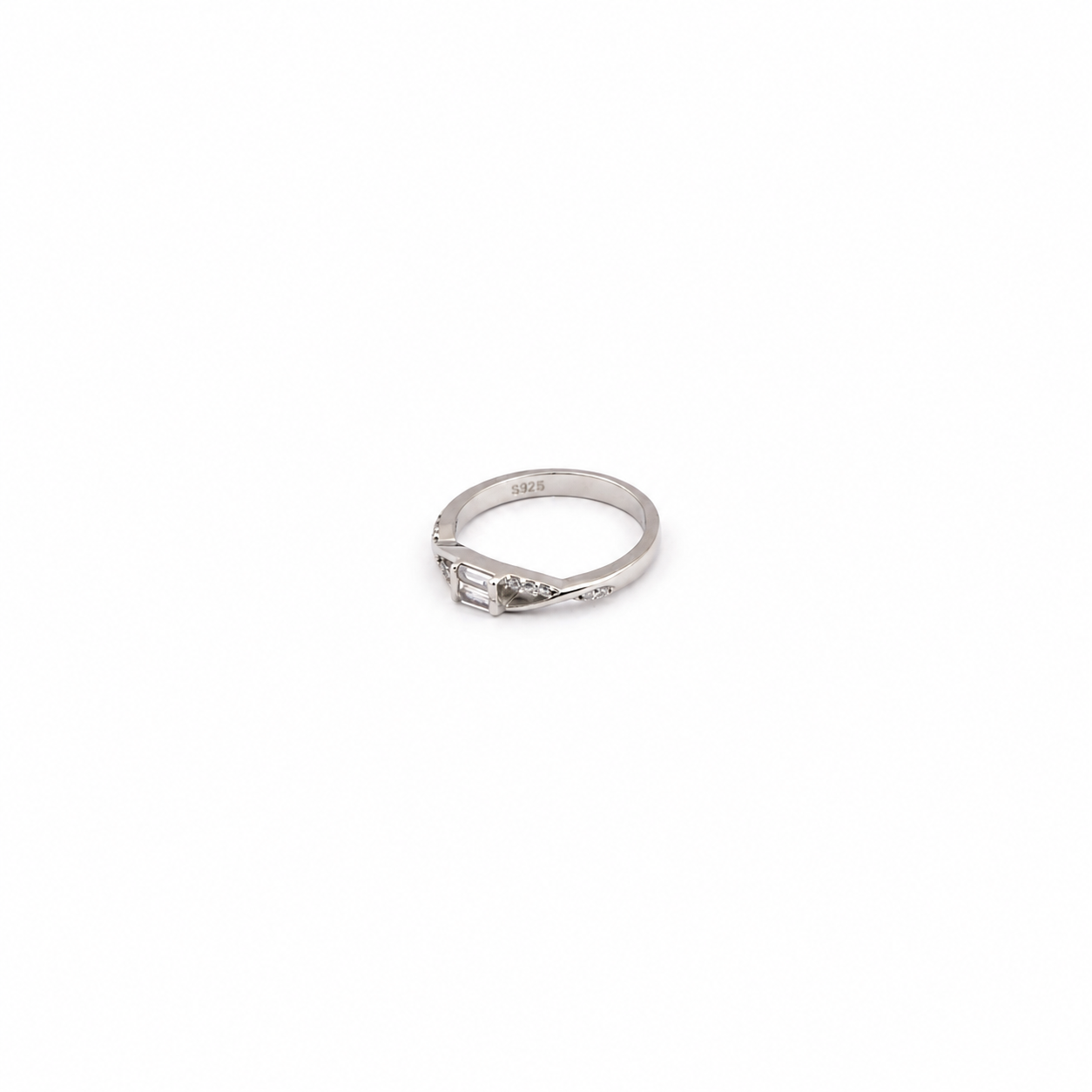 Modern Sterling Silver Bar Ring