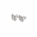 Pave Butterfly Cubic Zirconia Earrings