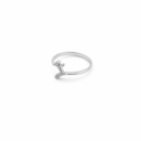Silver Sparkling Branch Ring