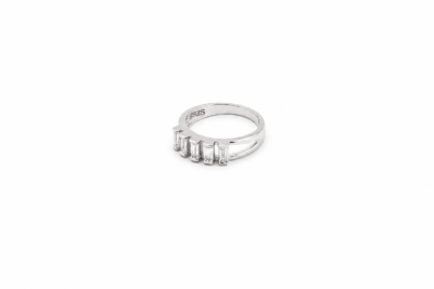 The Five Baguette Sterling Silver Ring