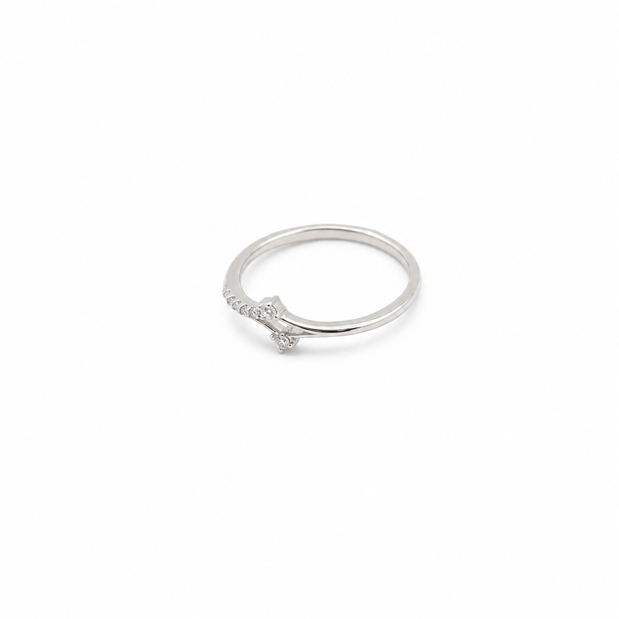 The Parallel Pavé Wrap Ring